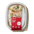 Longo&rsquo;s street corn in ready-to-heat container, grilled corn with creamy topping and herbs, fresh seasonal side dish for meals