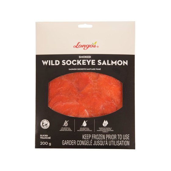 Longo's Frozen Smoked Sockeye Salmon