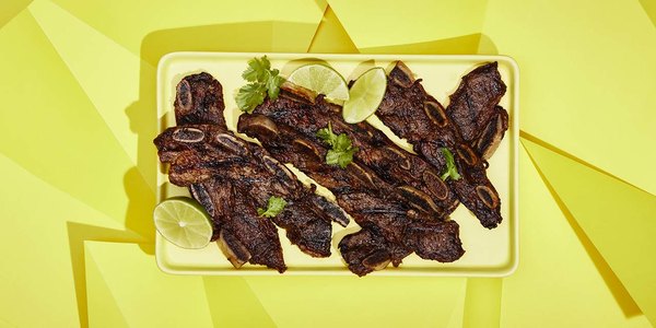 GRILLED SHORT RIBS WITH CITRUS AND GINGER MARINADE
