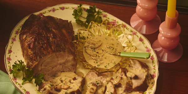 CREAMY MUSHROOM PORK ROAST