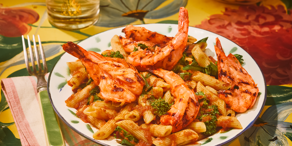 GRILLED SHRIMP DIAVOLO PASTA