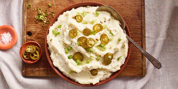 MASHED POTATOES WITH CRISPY LEEKS
