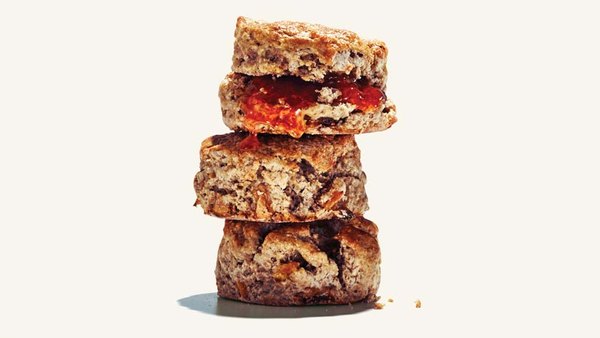 LEMON FIG BARLEY BUTTERMILK SCONES