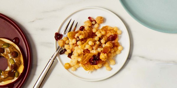 FRUITY COUSCOUS SALAD WITH TAHINI DRESSING