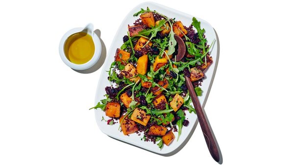 QUINOA WITH SQUASH AND CRANBERRIES