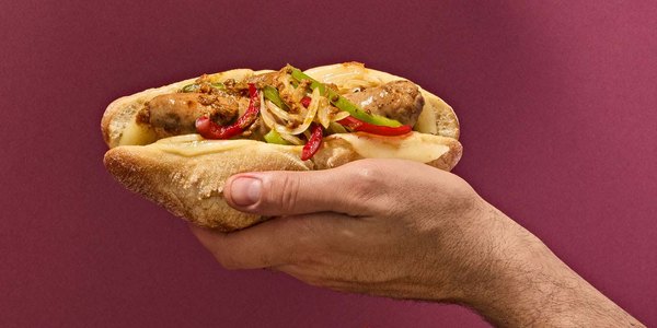 ROASTED &ldquo;BOMBA&rdquo; SAUSAGE ON A BUN