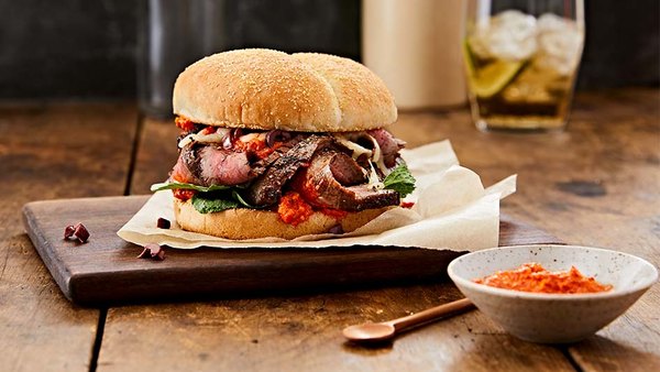 ROMESCO STEAK SANDWICH