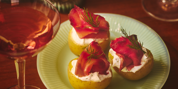 SMOKED SALMON POTATO CANAPES
