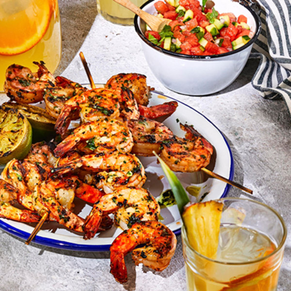 THAI SHRIMP WITH WATERMELON SALSA