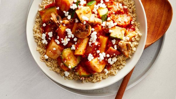 WINTER RATATOUILLE OVER QUINOA
