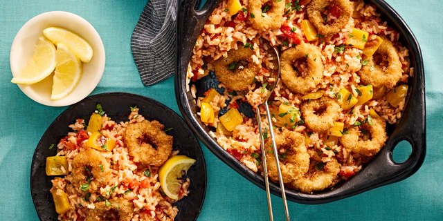 Calamari and Tomato Rice