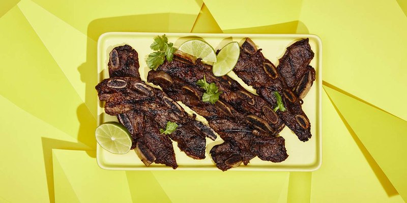 GRILLED SHORT RIBS WITH CITRUS AND GINGER MARINADE