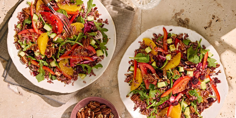 CRUNCHY GREENS AND RICE SALAD