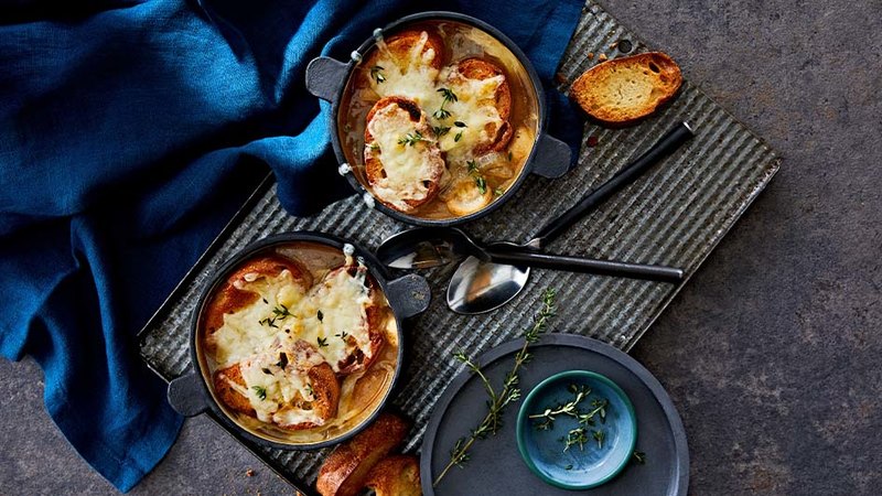 FRENCH ONION AND MUSHROOM SOUP