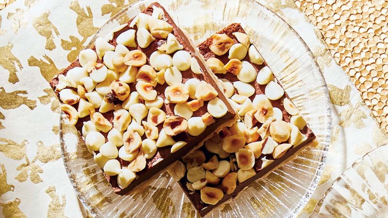 HAZELNUT (FILBERT) CHOCOLATE SQUARES