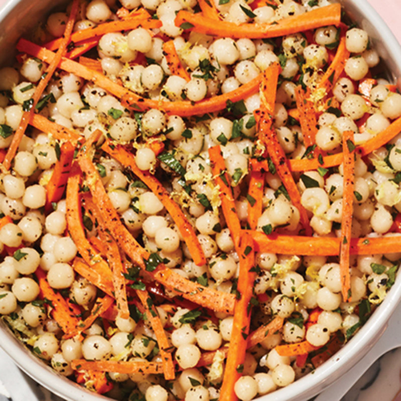 LEMONY COUSCOUS WITH CARROTS