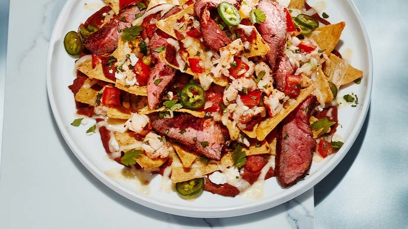 LOBSTER AND STEAK NACHOS