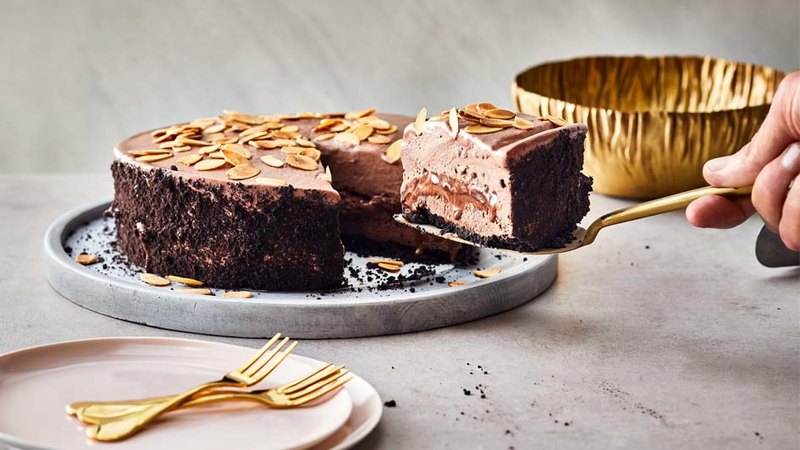 MOCHA ALMOND FUDGE ICE CREAM TORTE