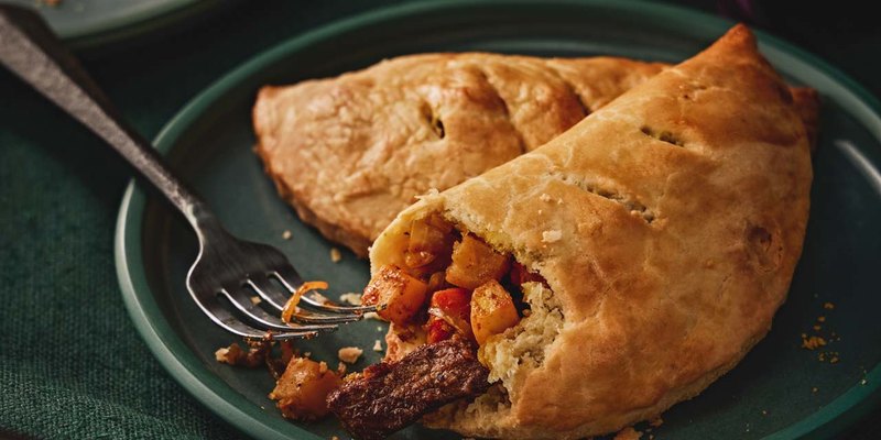 CURRIED STEAK AND SWEET POTATO PASTIES