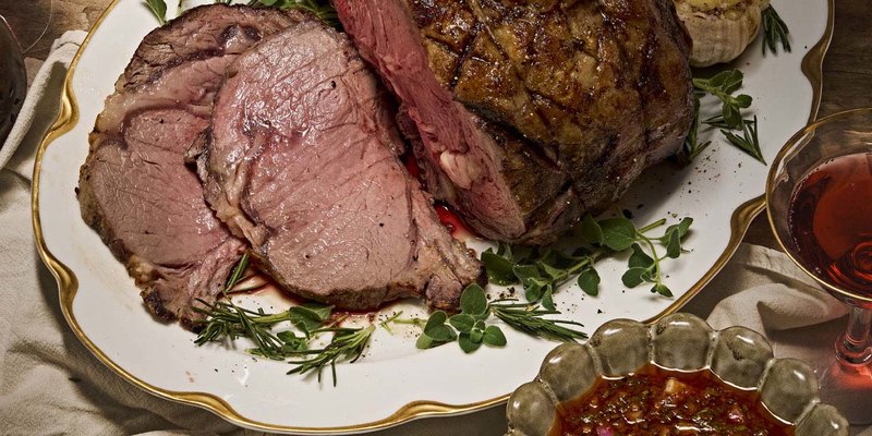 RIB ROAST WITH RED CHIMICHURRI SAUCE