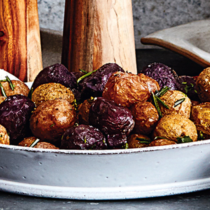 SALT-CRUSTED ROASTED MINI POTATOES