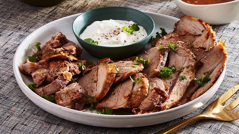 SLOW-ROASTED LEMON HERB LAMB