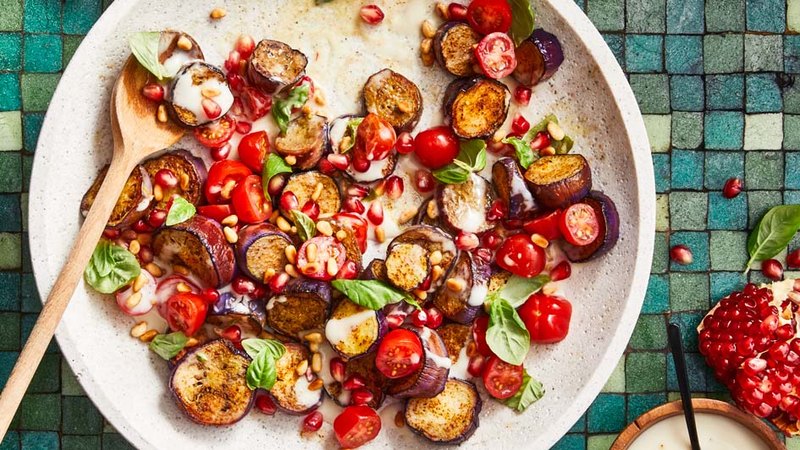 SPICY EGGPLANT AND TOMATO SALAD