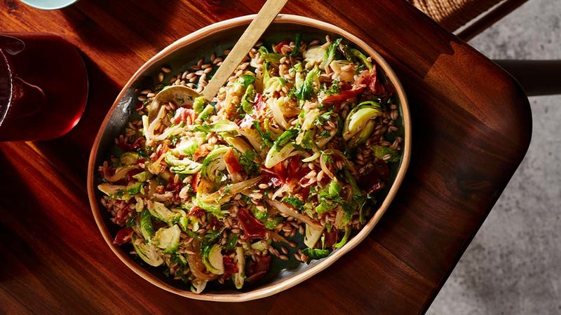 SPROUTS AND FARRO SKILLET