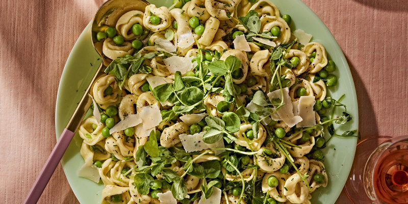 TORTELLINI WITH CITRUS PEA BUTTER